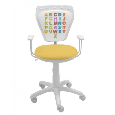 Детски стол за бюро Ministyle White Alphabet